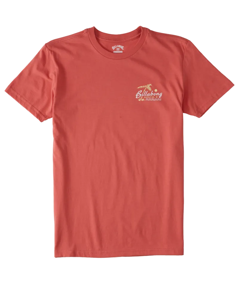 Billabong Social Lounge Boys Tee-Faded Rose