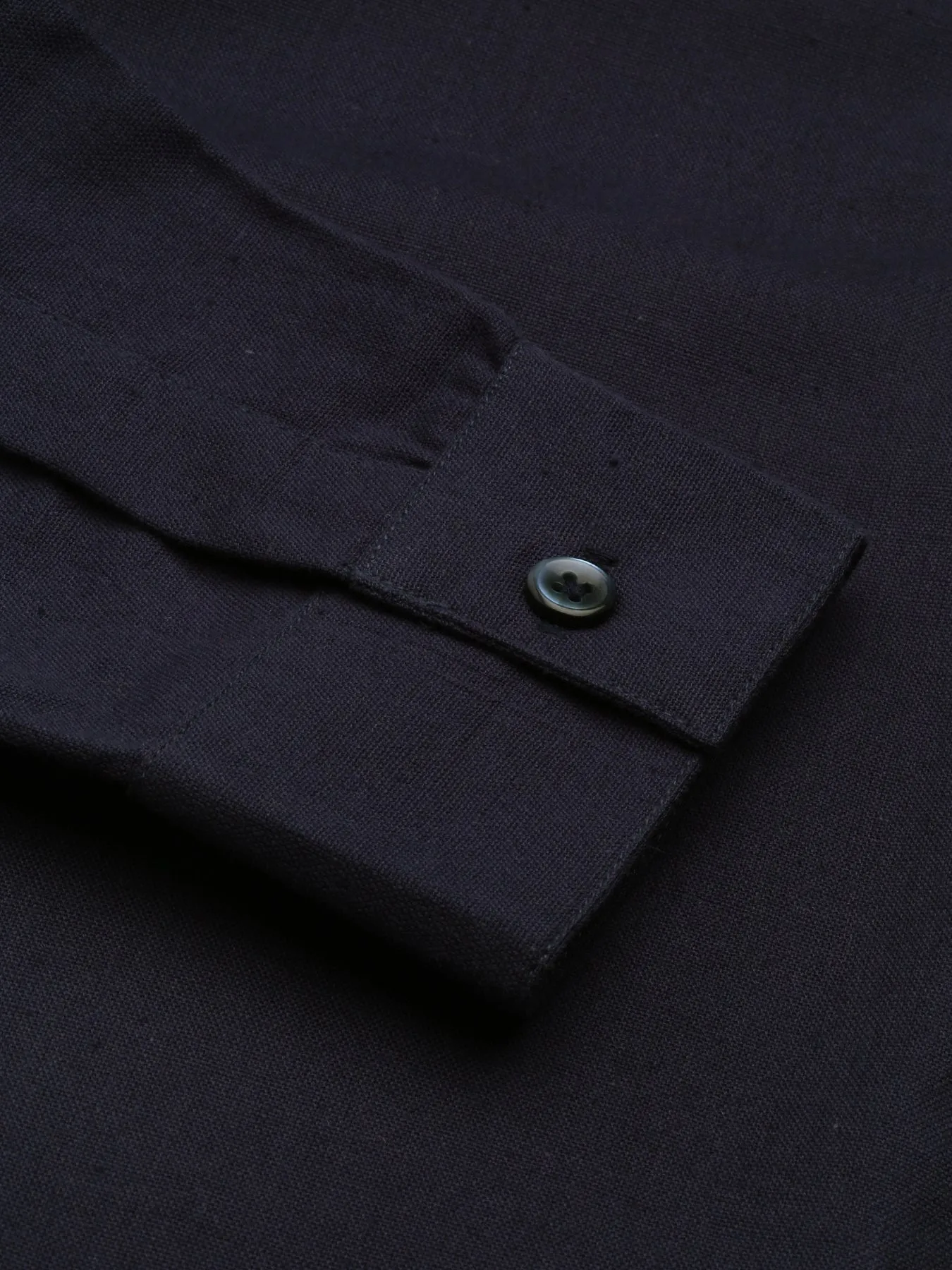 Black Airy-Linen Shirt