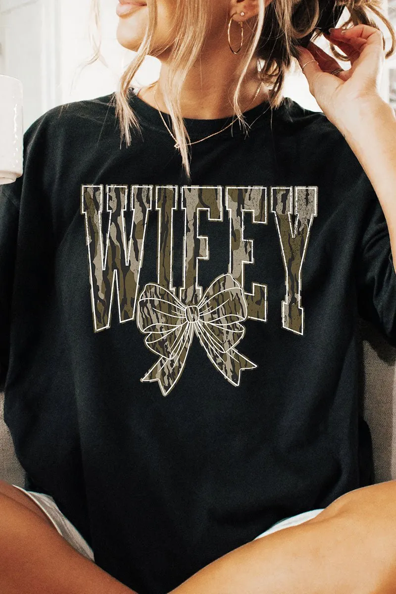 Camo Wifey Coquette Premium Cotton Unisex T-Shirt