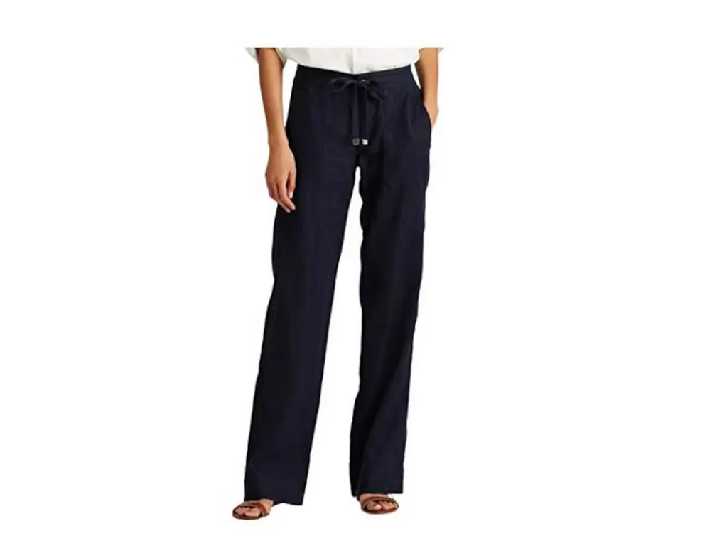 LAUREN Ralph Lauren Linen Wide-Leg Pants