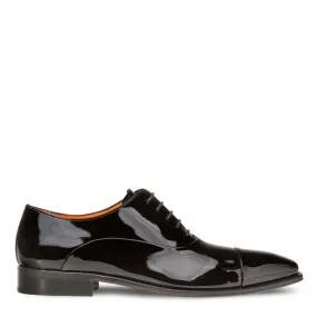 Mezlan E20264 Men's Shoes Black Patent Leather Cap-Toe Formal Oxfords (MZ3403)