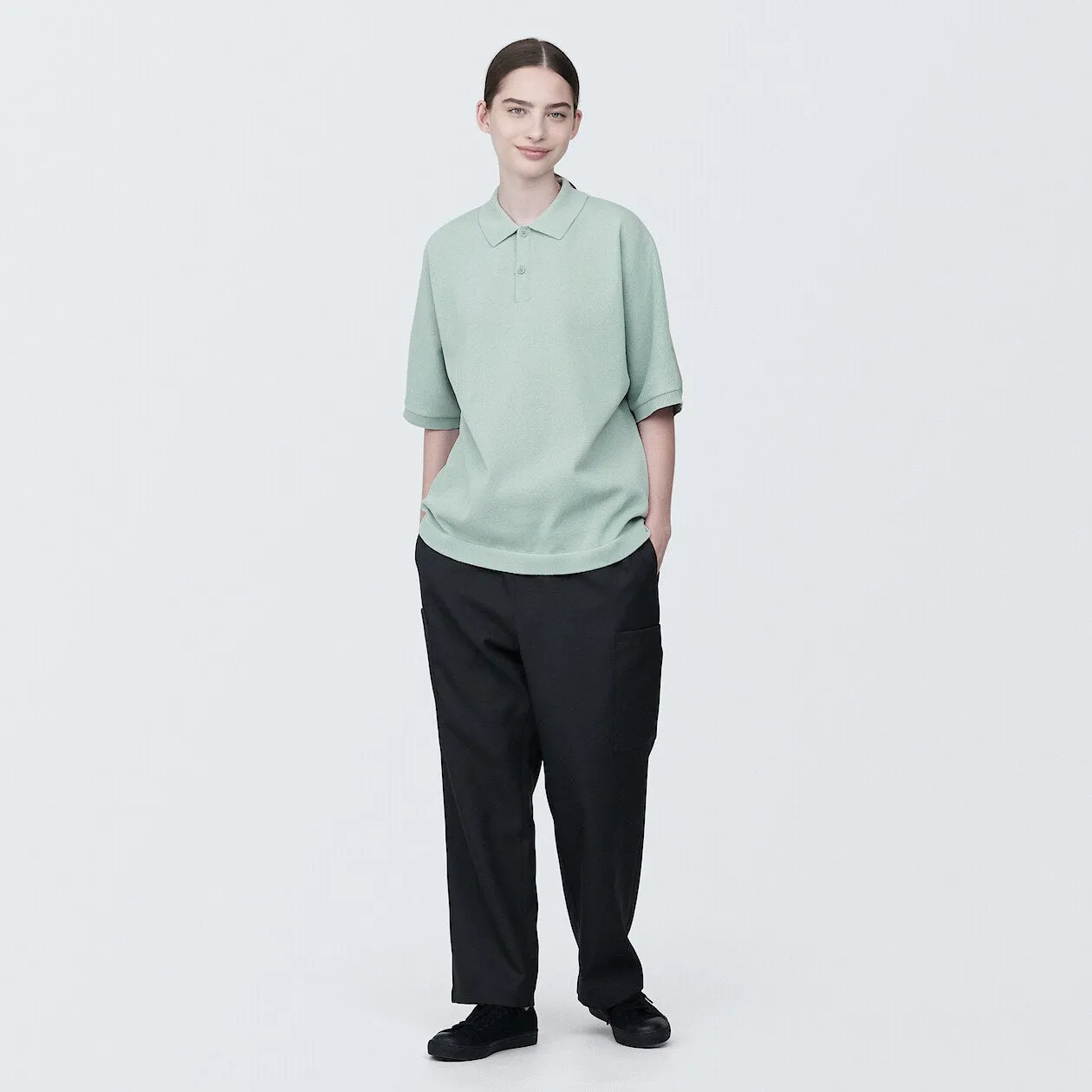 MUJI Labo Quick Dry Knitted Polo Shirt