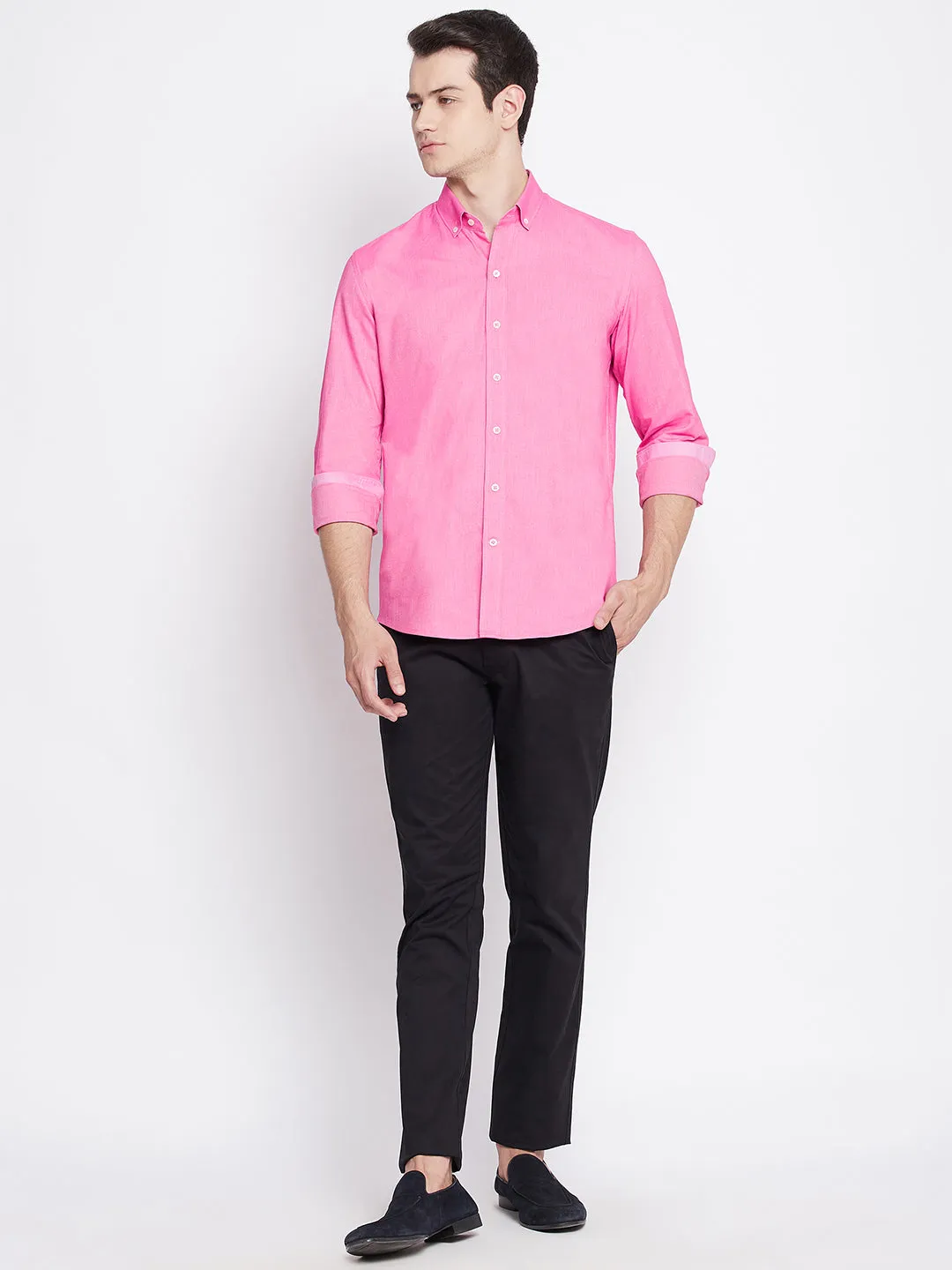 Regis Pink Oxford Cotton Shirt