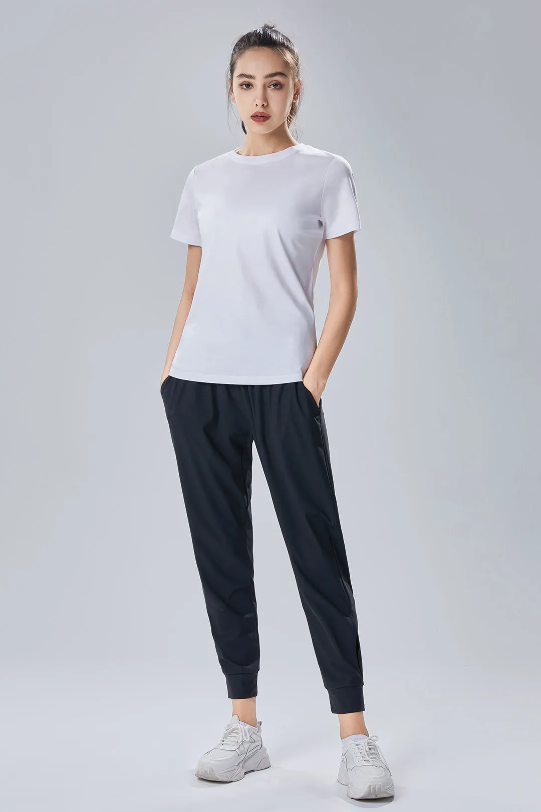 Women's Cool Cotton Round Neck Short Sleeve T-Shirt